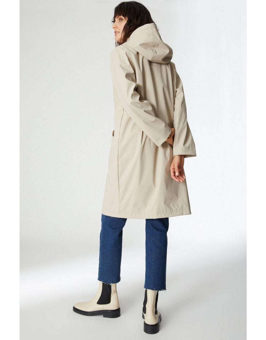 Long Rain Mac - stone - 3