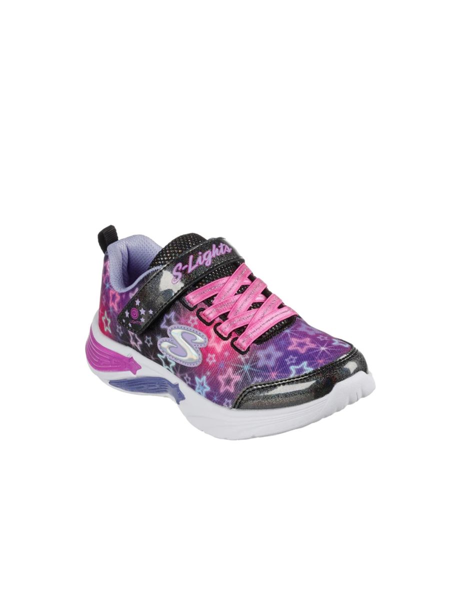 Skechers Girls Star Sparks Trainers - Black/Pink