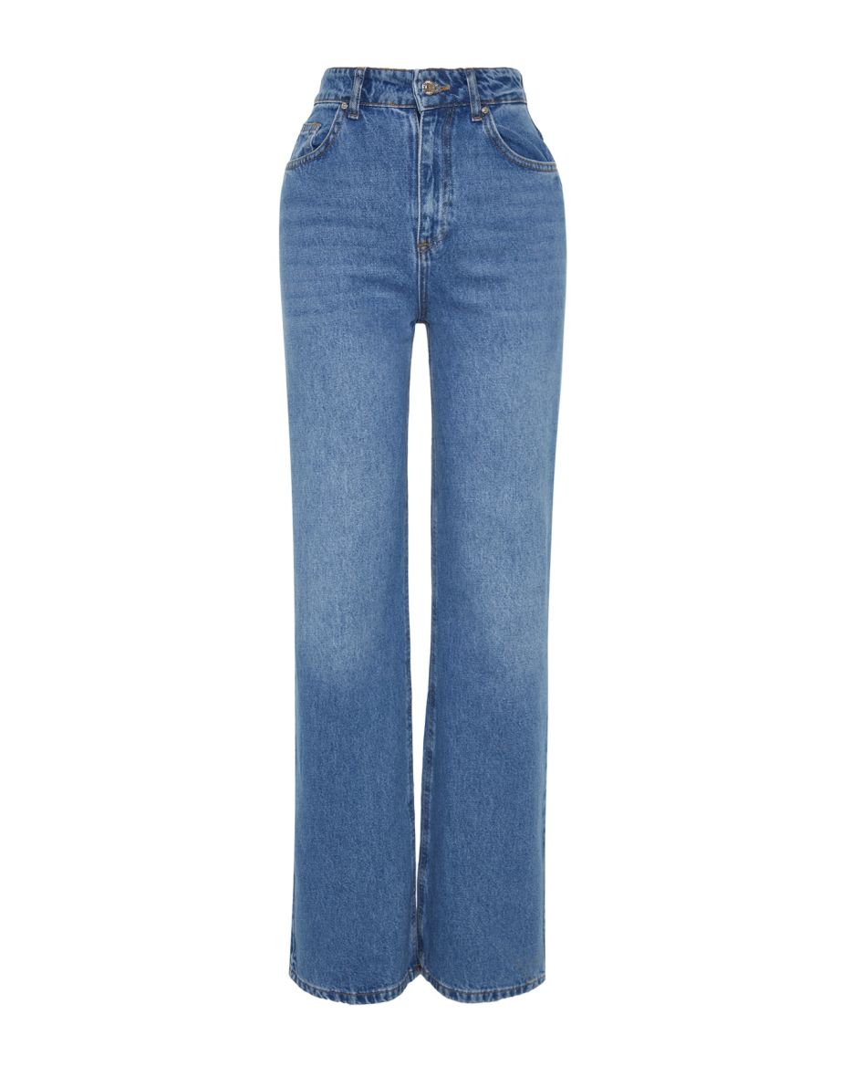 Jeans - Blue - Wide leg - 7
