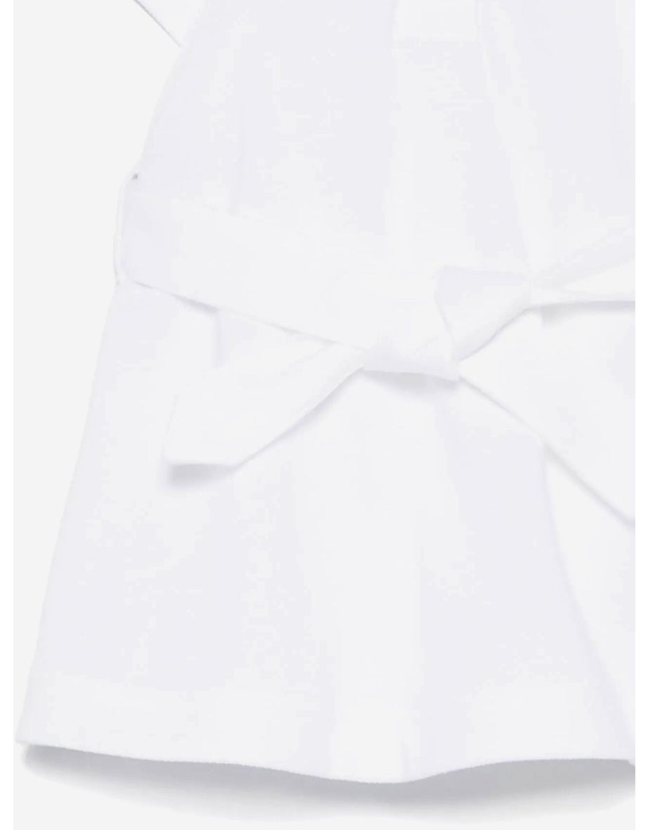 Baby Girls Mini Astrid Polo Dress in White - 3
