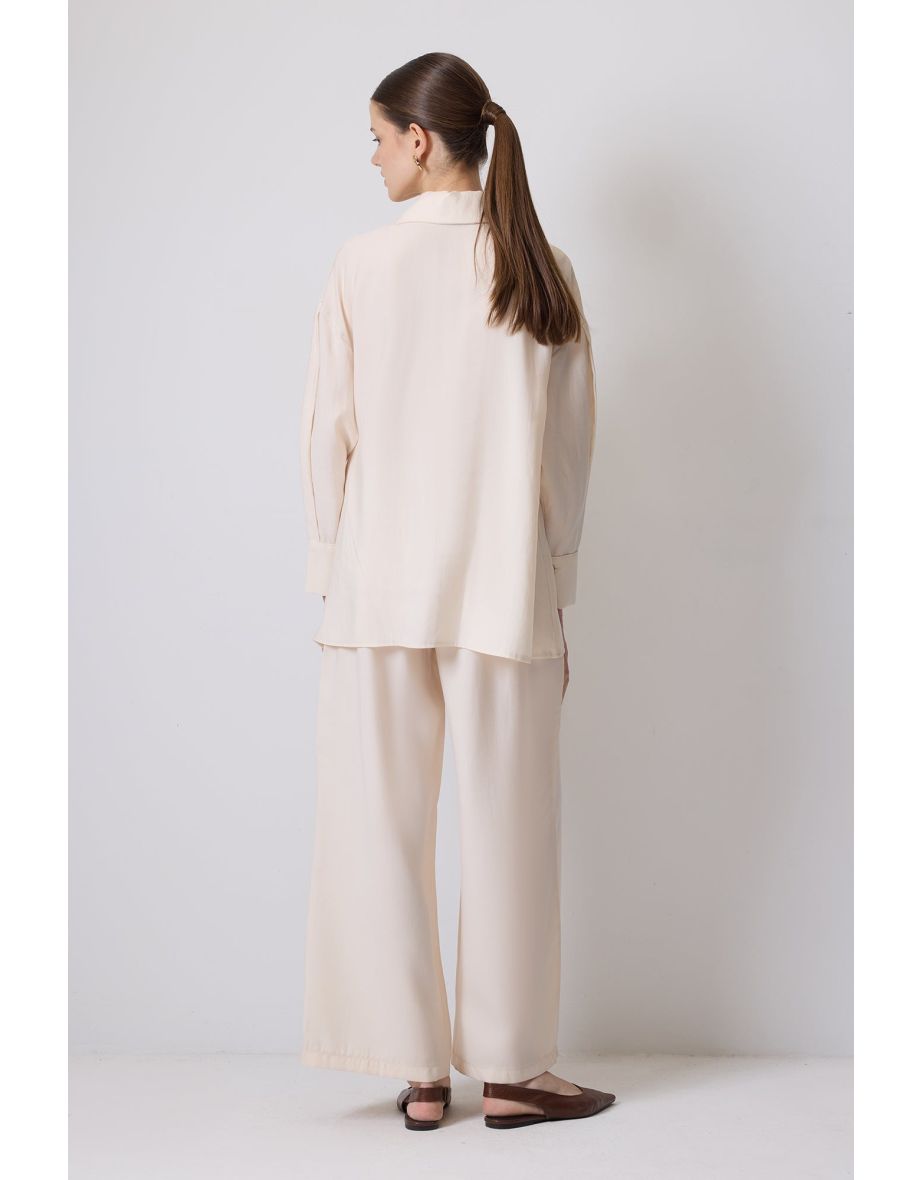 SHIRT TROUSERS SET WITH SIDE TIE - 3