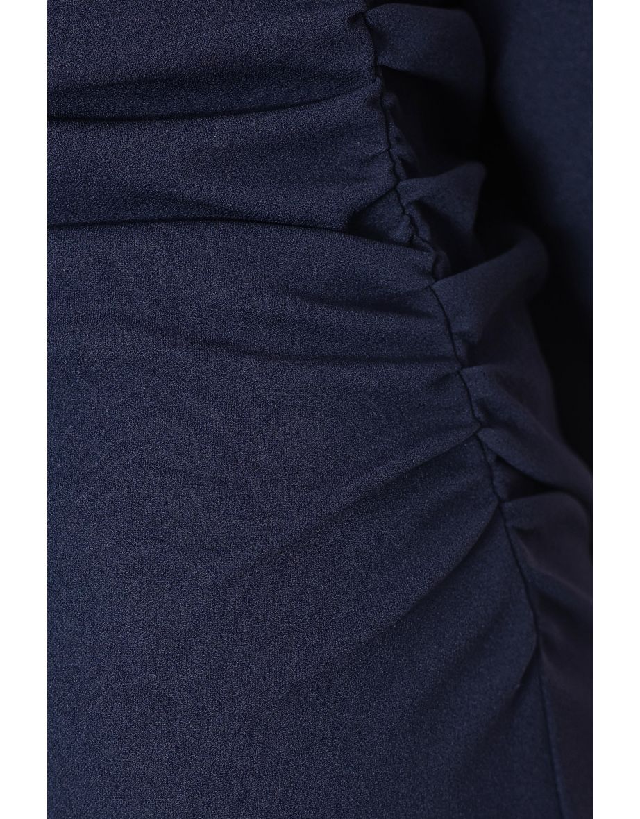 Navy Bow Back Midaxi Dress - 5
