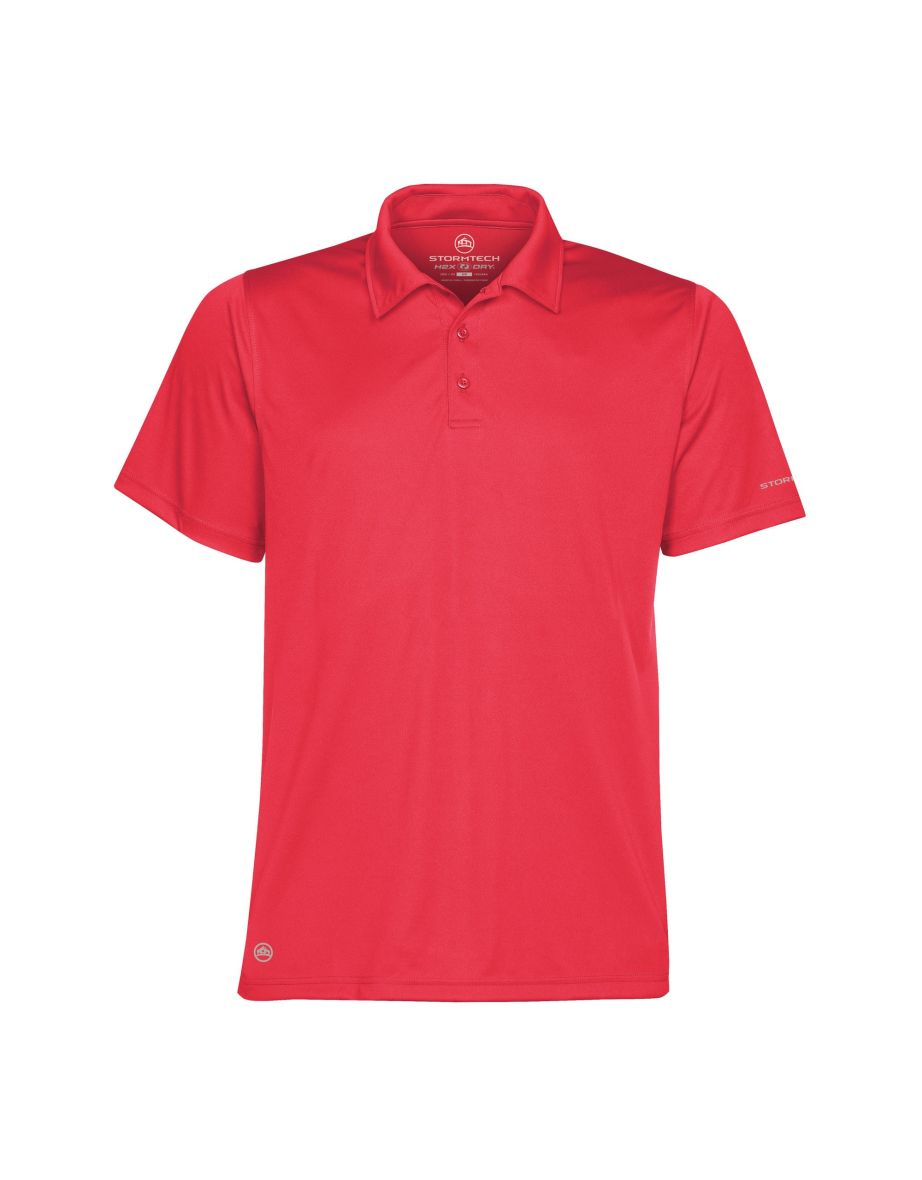Stormtech Mens Short Sleeve Sports Performance Polo Shirt - Scarlet Red