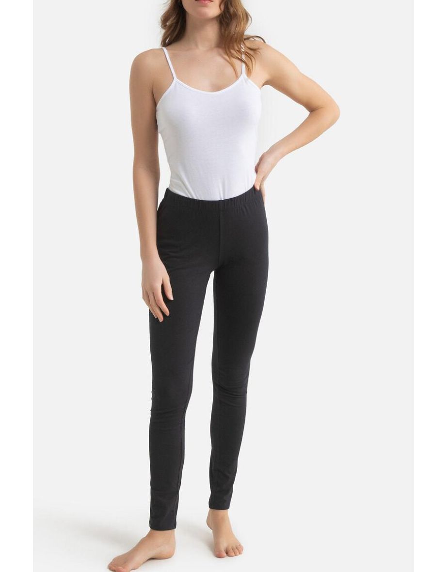 Elasticated Waist Cotton Leggings