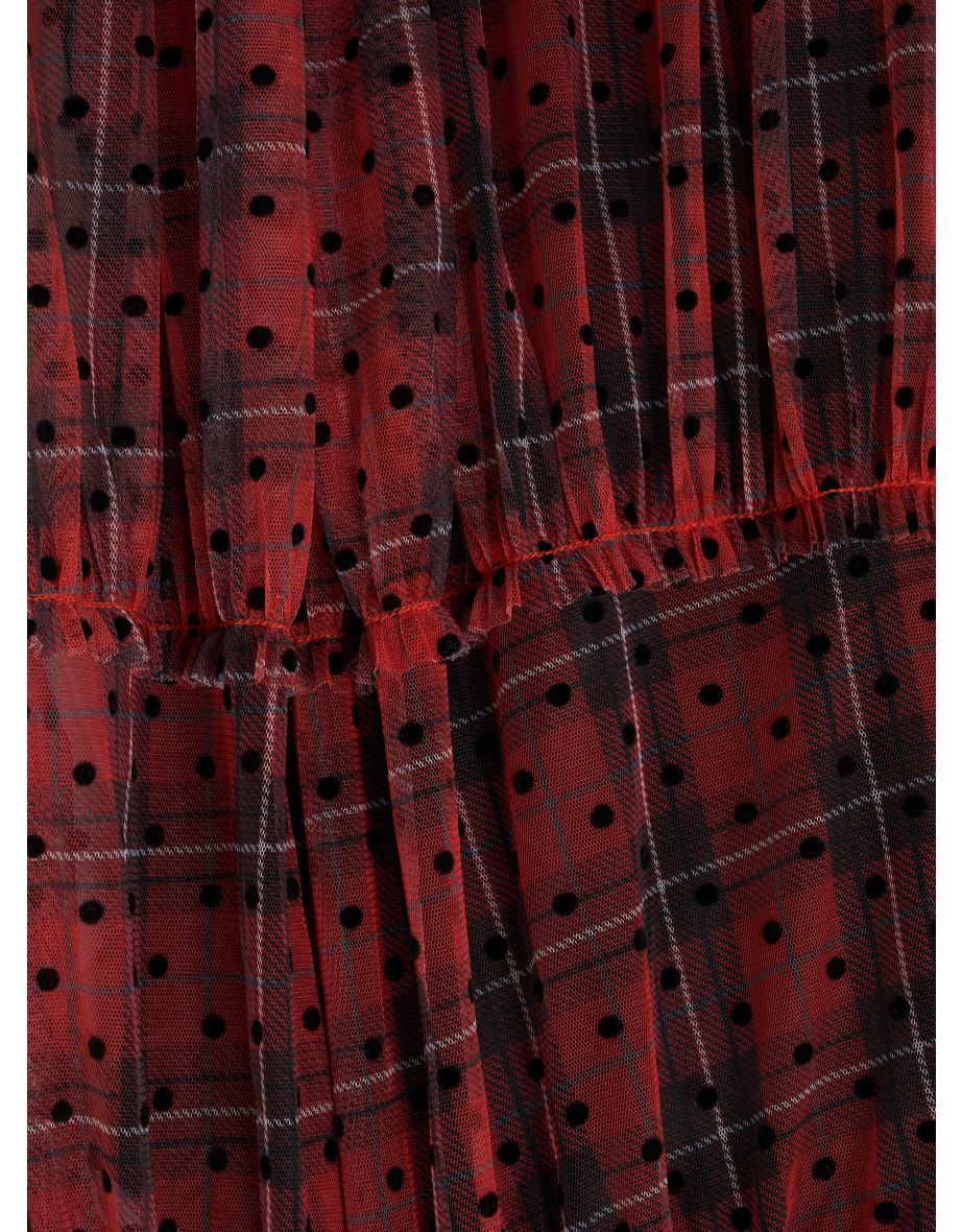 Cara Tartan Spot Dress - 6