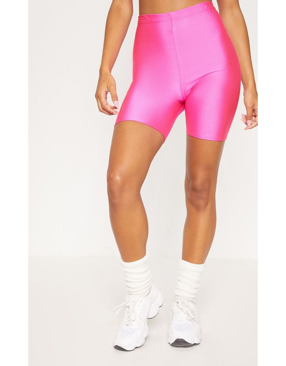 neon pink bike shorts