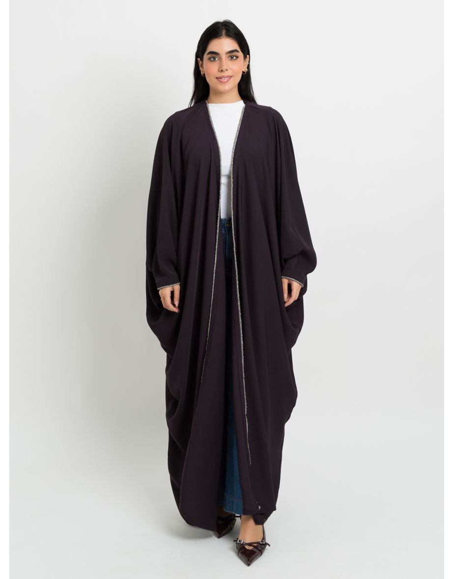 Glam Lilac Bisht Abaya
