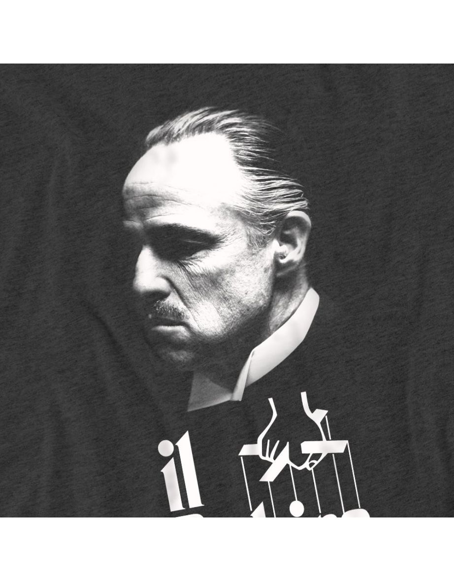 The Godfather Unisex Adult Il Padrino T-Shirt - Charcoal - 3