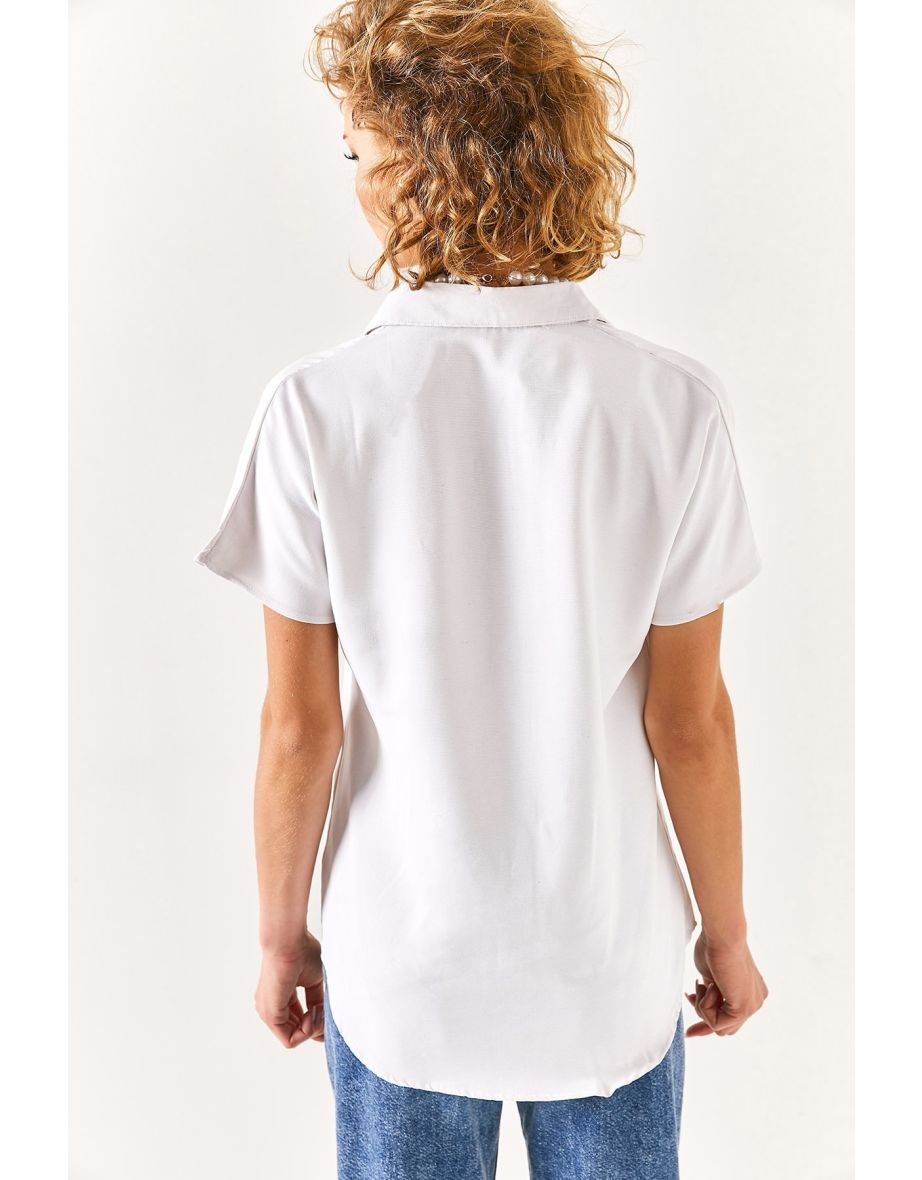 Shirt - White - Oversize - 9