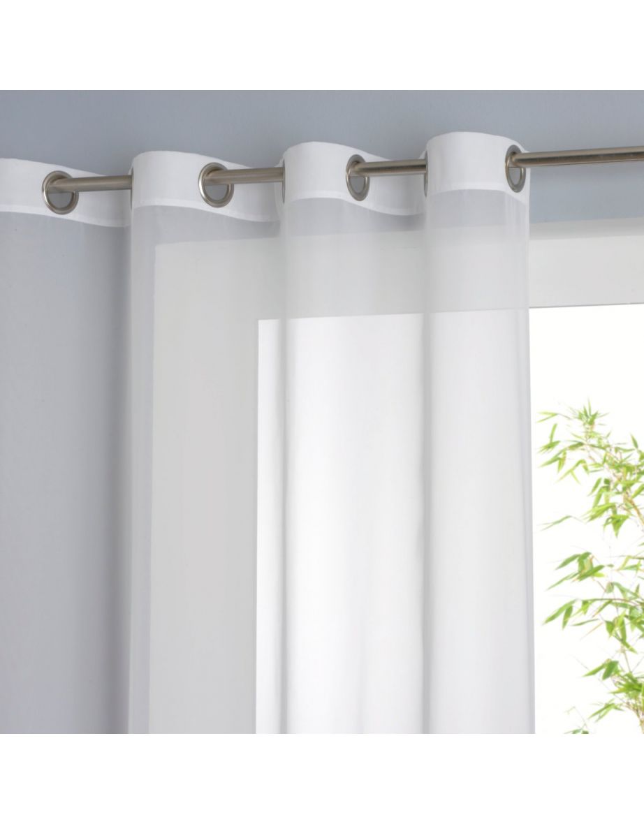 Limpo Single Voile Panel with Eyelet Header