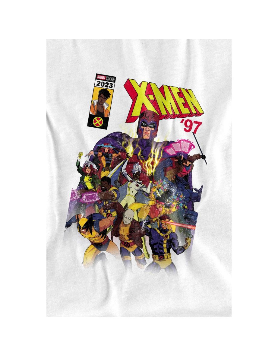 Marvel Mens X-Men Comic Cover Team T-Shirt - White - 3