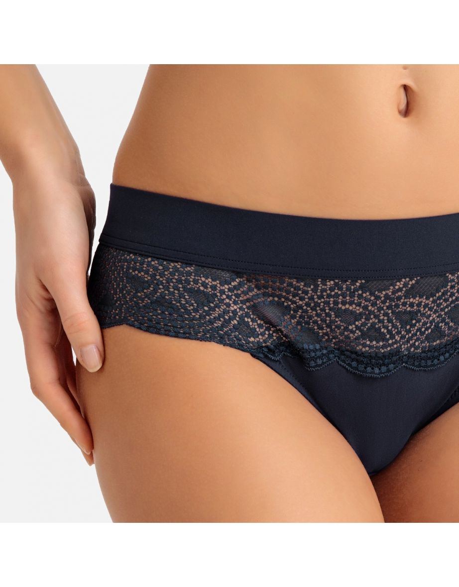 Lace and Microfibre Knickers - 2