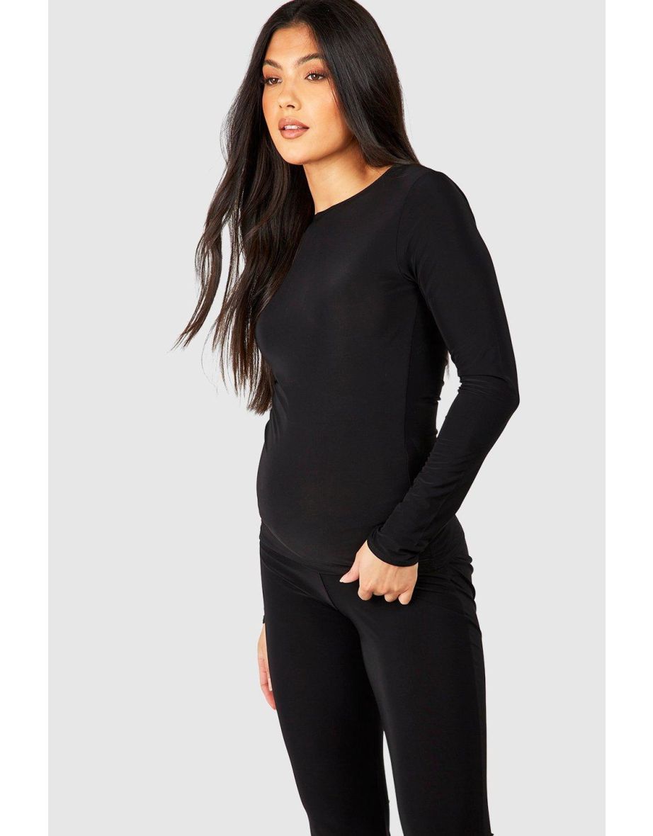 Maternity Soft Touch Yoga Pant Loungewear Set - 3