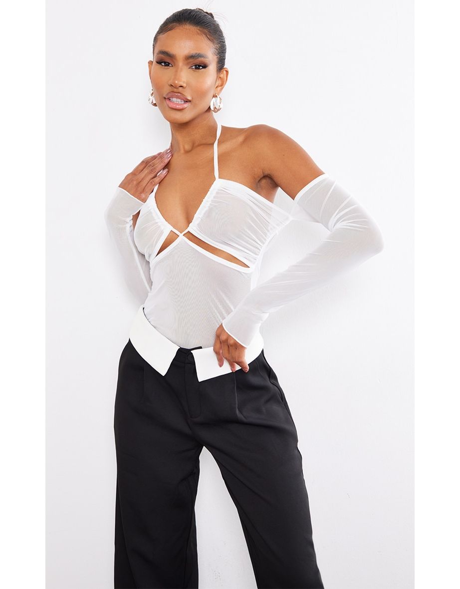 Cold shoulder crop online tops