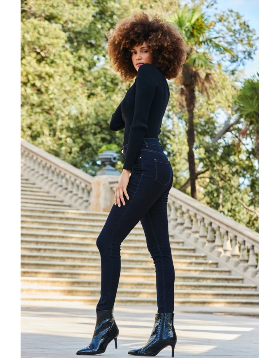 Dark Navy Denim Perfect Skinny Jeans - 4