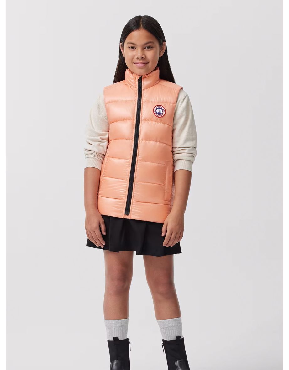 Canada Goose Girls Down Padded Crofton Gilet in Pink