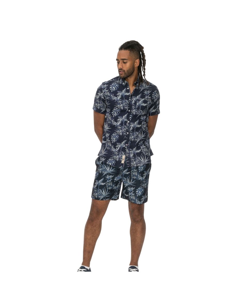 D555 Mens Truro Big & Tall Hawiian Short Sleeve Shirt