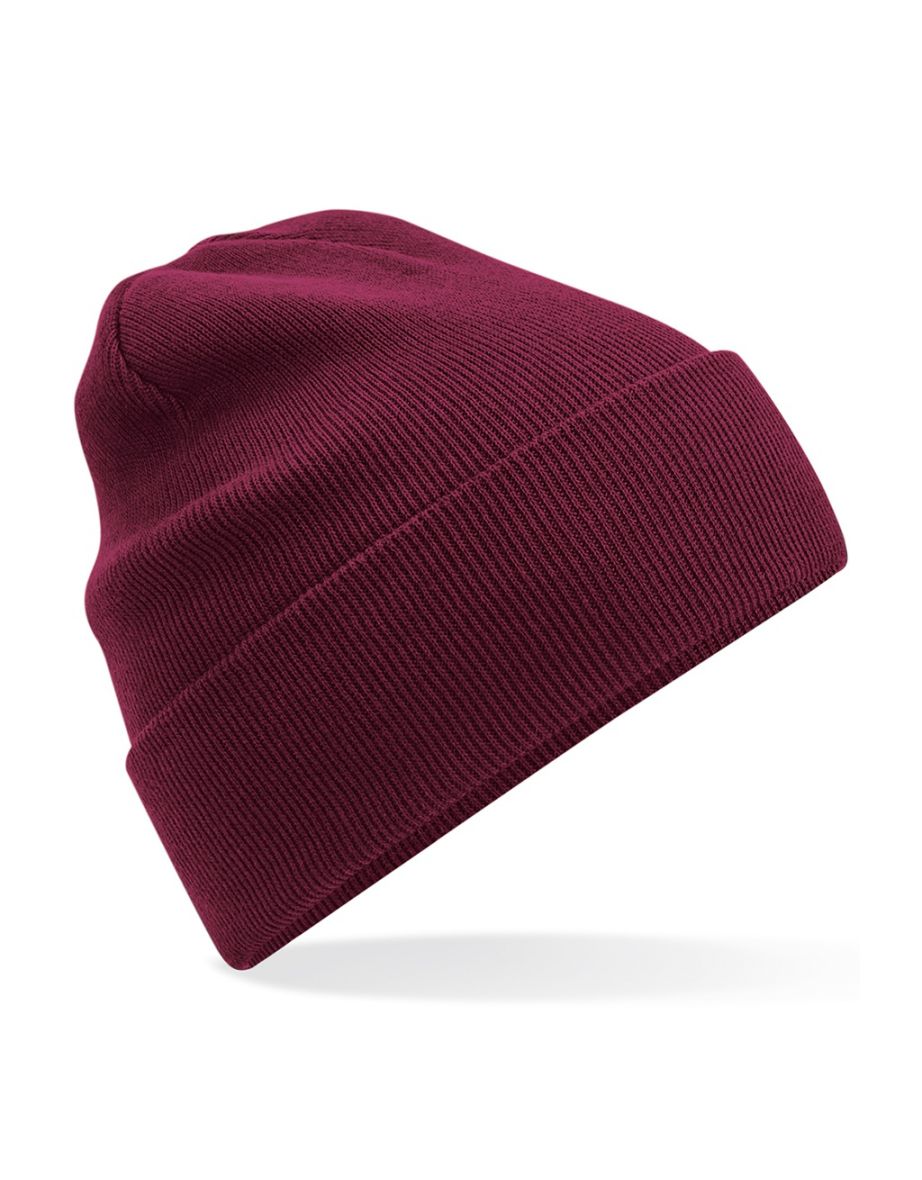 Beechfield Original Cuffed Organic Cotton Beanie - Burgundy
