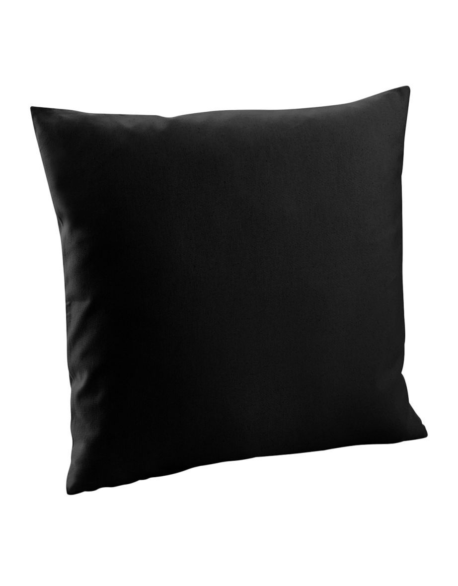 Westford Mill Fairtrade Cotton Canvas Cushion Cover - Black