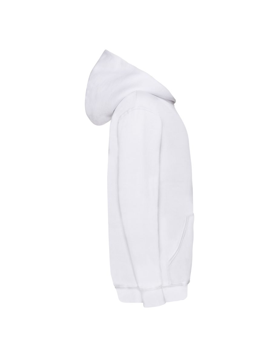 Fruit Of The Loom Childrens Unisex Hooded Sweatshirt / Hoodie - White - 1