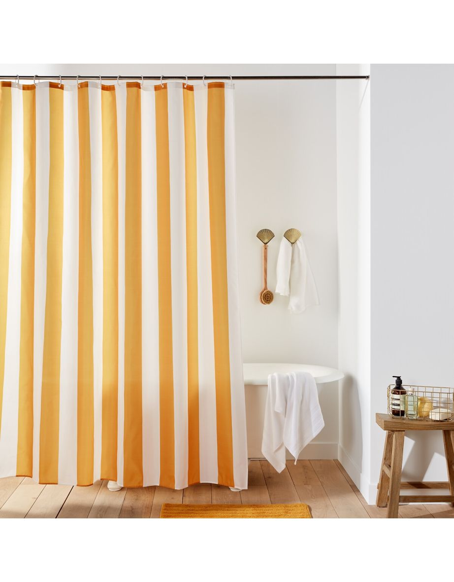 Hendaye Striped Shower Curtain - 1