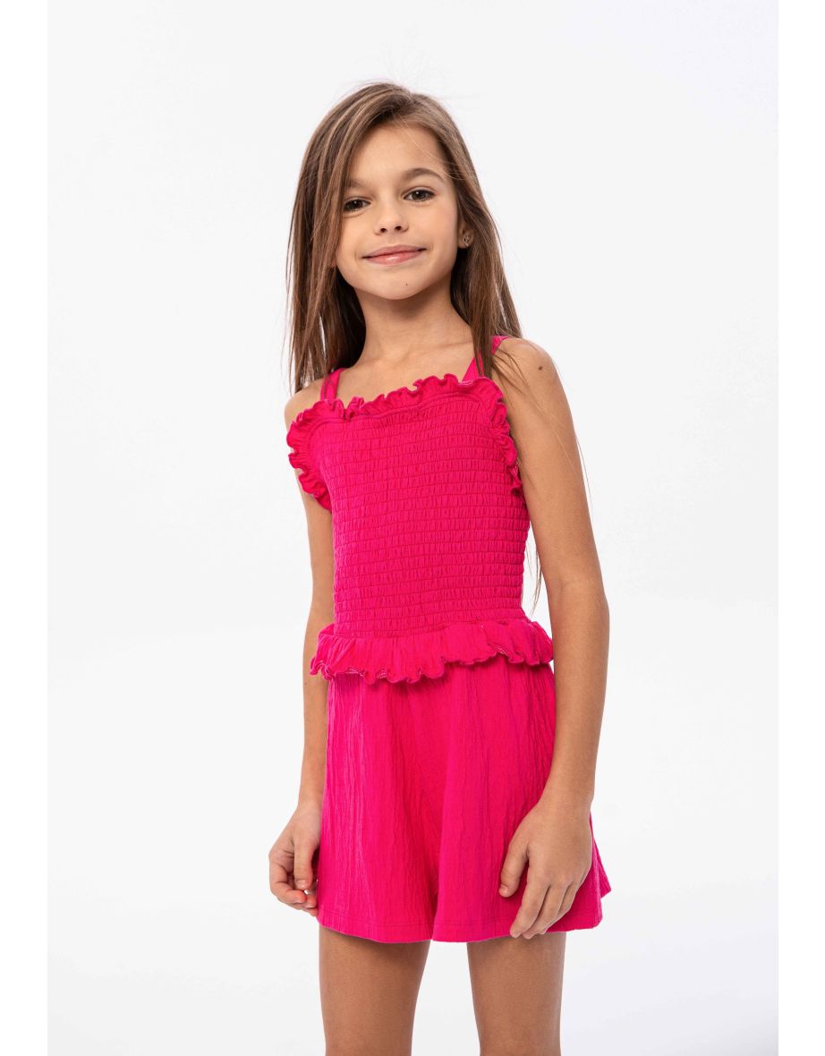 Girls Smocked Playsuit