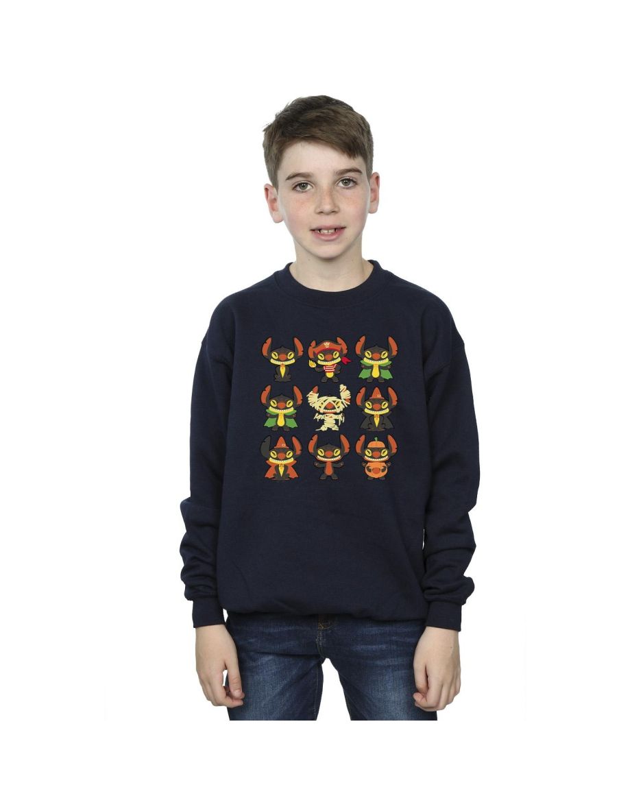 Disney Boys Lilo & Stitch Halloween Costumes Sweatshirt - Navy Blue