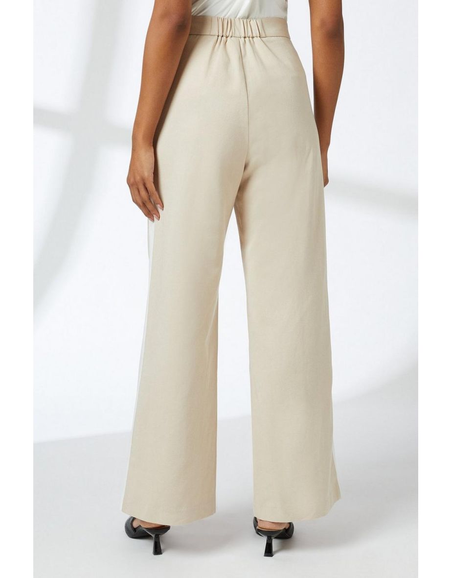 Palazzo Side Stripe Pull On Trousers - 3