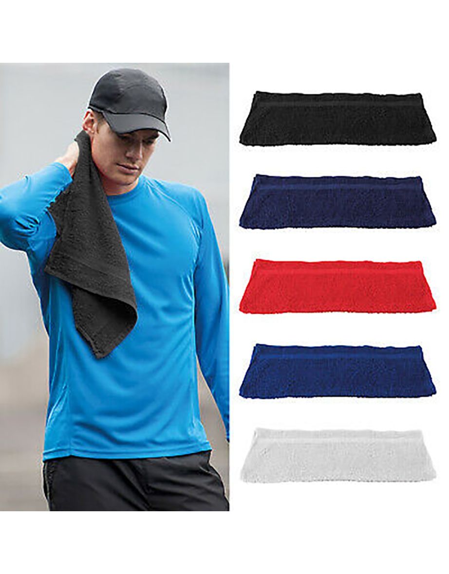 Towel City Luxury Range 550 GSM - Gym Towel (40 X 60 CM) - Black - 1