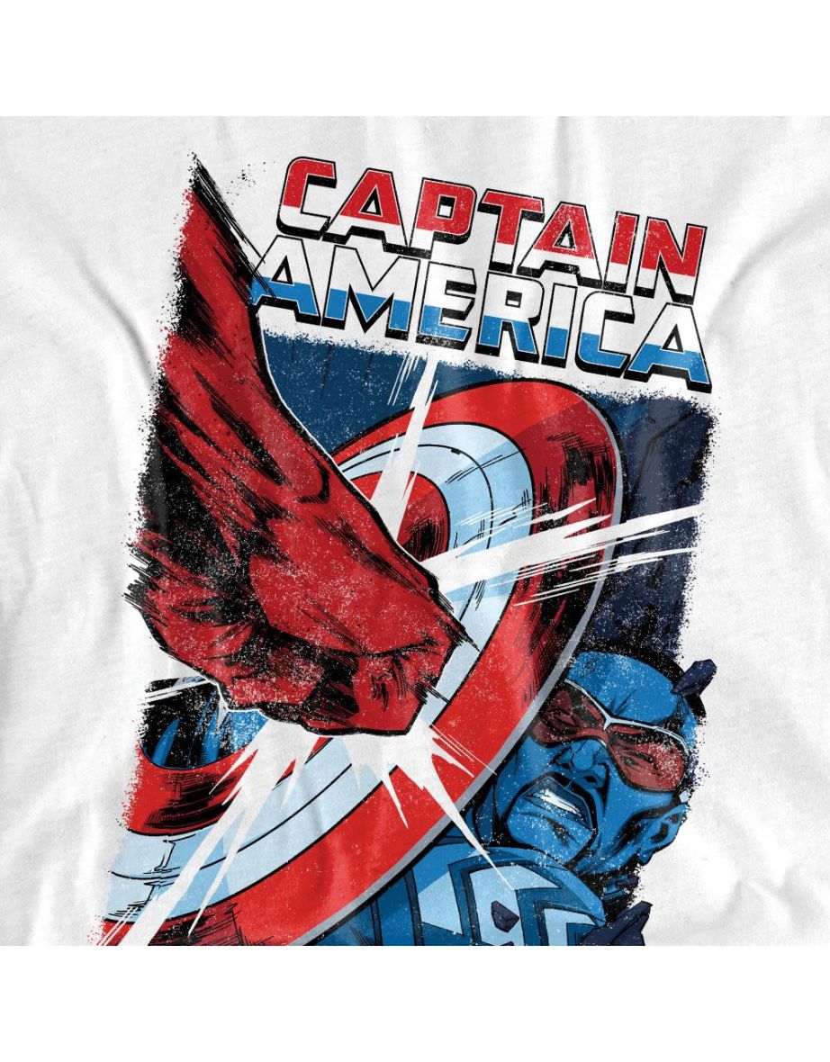 Captain America: Brave New World Mens Red Hulk Punch T-Shirt - White - 3