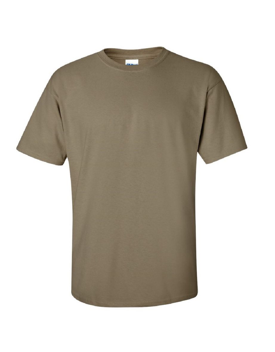 Gildan Mens Ultra Cotton Short Sleeve T-Shirt - Prarie Dust