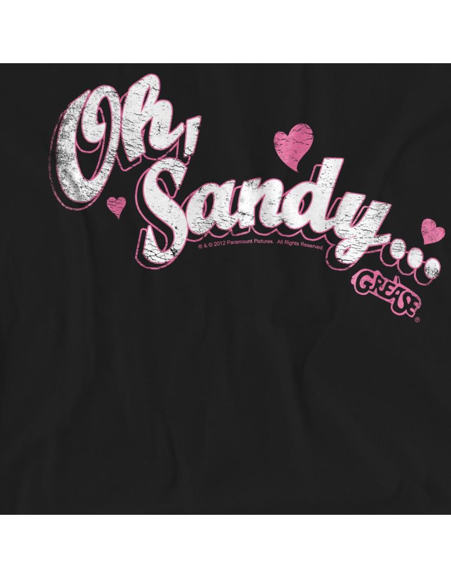 Grease Unisex Adult Oh Sandy T-Shirt - Black - 3