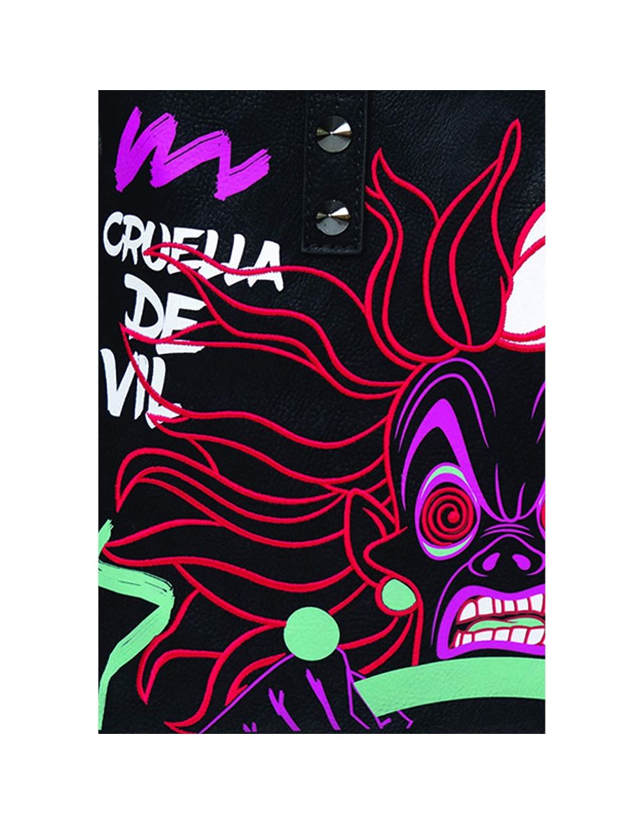 Danielle Nicole Womens/Ladies Disney Cruella De Vil Tote Bag - Black/Multicoloured - 1