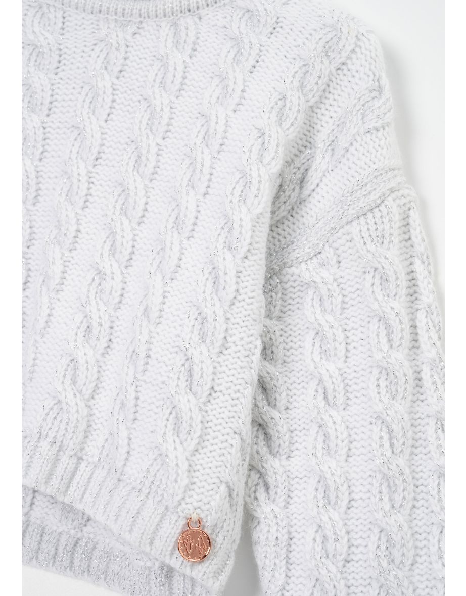 Ariel Silver Metallic Jumper - 5