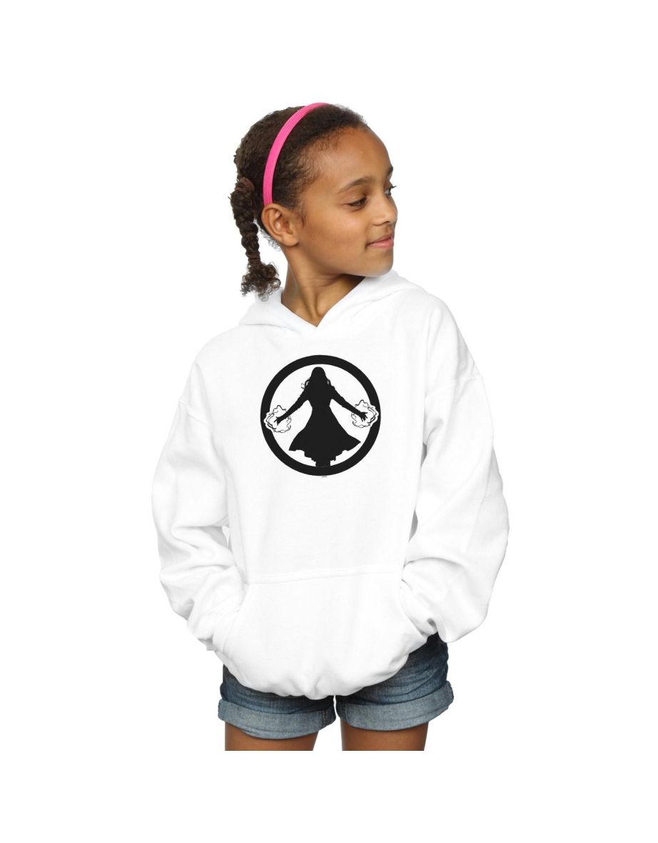 Marvel Girls Scarlet Witch Symbol Hoodie White