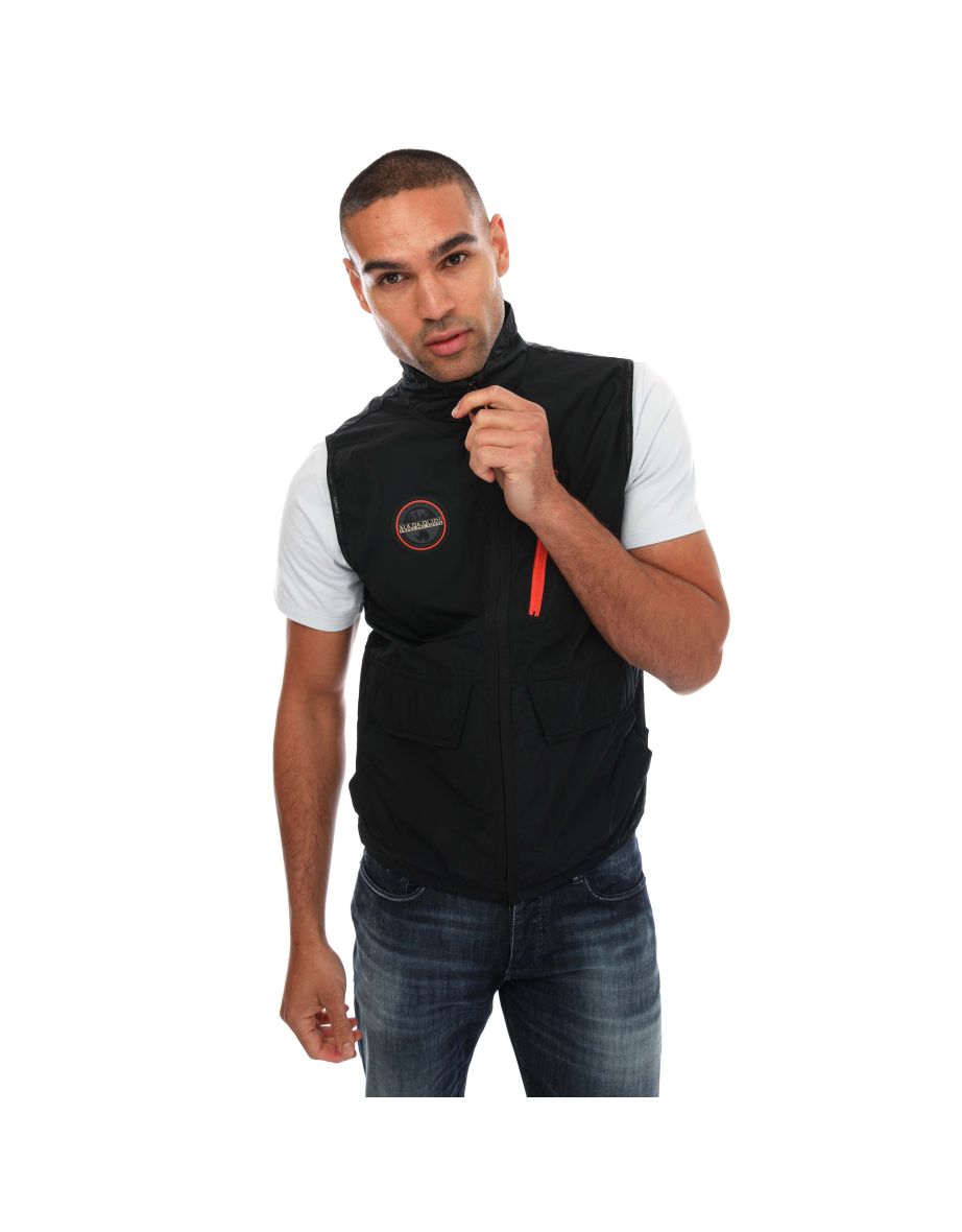 Men's Napapijri Rionapo Gilet in Black - 3