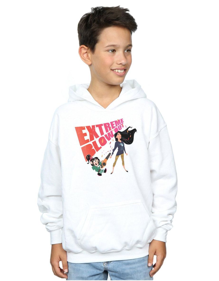 Shop Disney Boys Wreck It Ralph Pocahontas And Vanellope Hoodie White Online in Bahrain VogaCloset