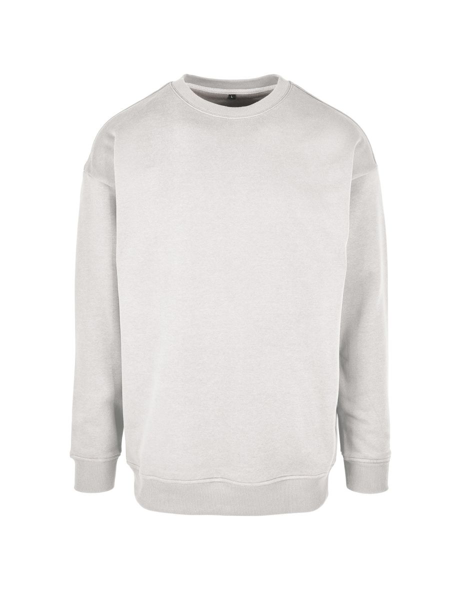 Mens Crew Neck Plain Sweatshirt - Light Asphalt