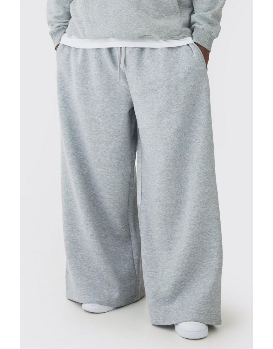 Plus Basic Extreme Wide Leg Jogger