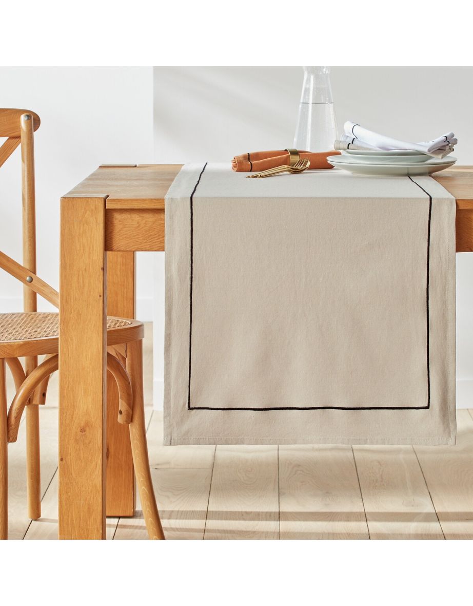 MÃ©tis Bourdon Linen & Washed Cotton Table Runner - 1