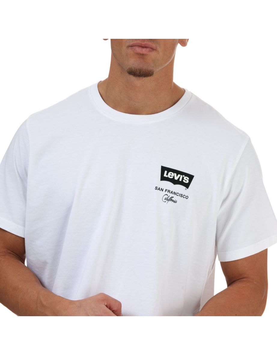 Men's Levis Graphic Housemark T-Shirt in White - 5