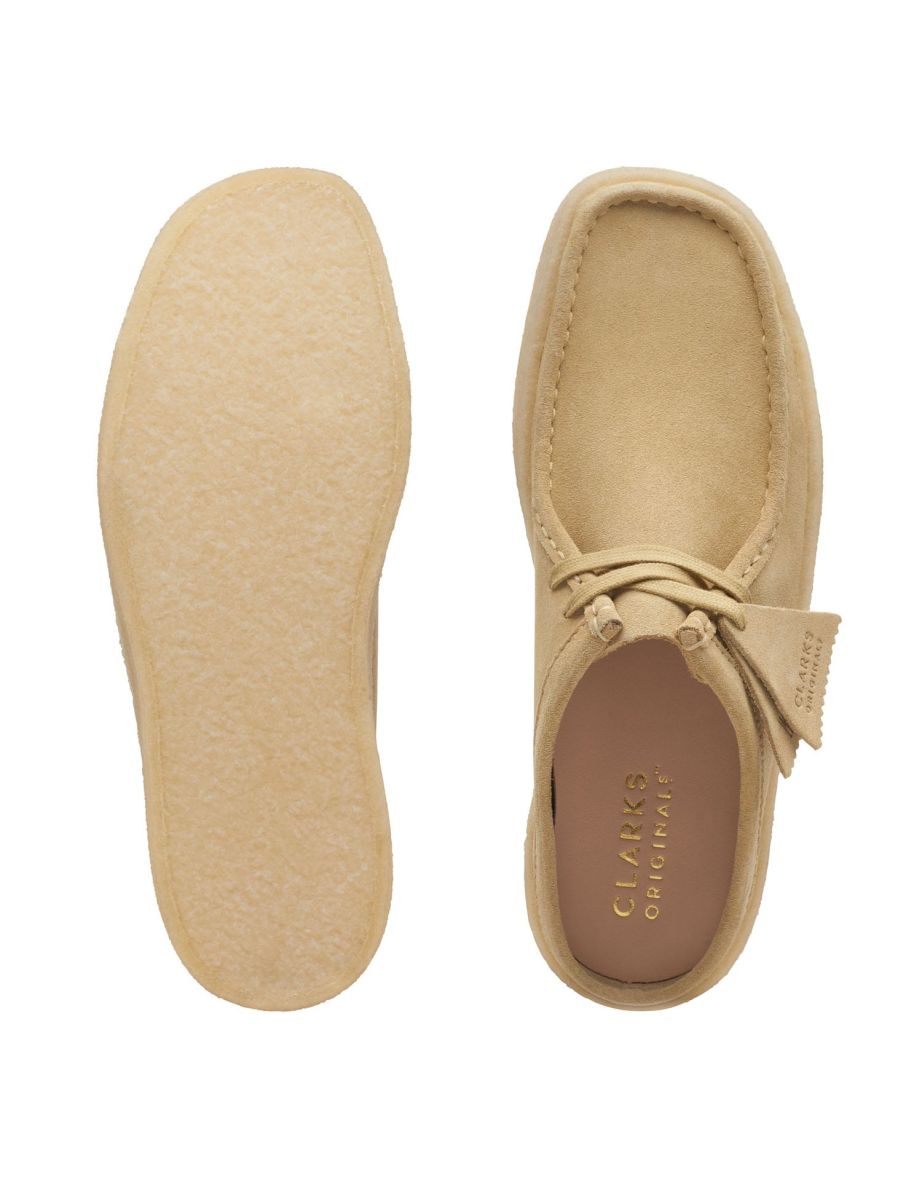 Men's Clarks Wallabee Cup Suede Shoes in Brown - 6