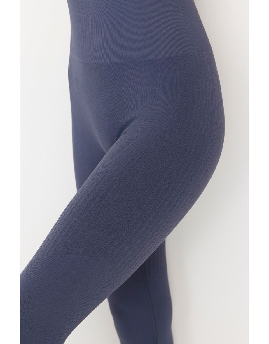 Lily - Blue Yüksel Waist-Consolidating Leggings - 4