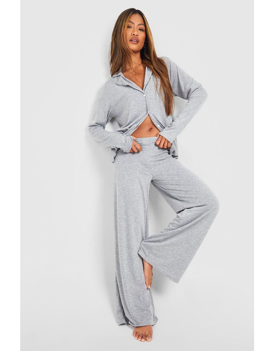 Wide leg jersey pyjamas best sale