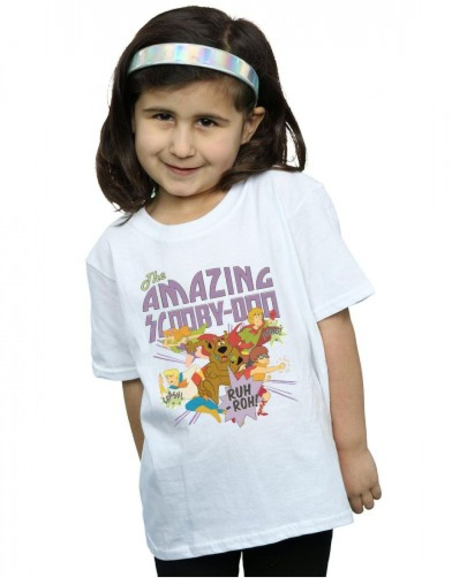 Scooby Doo Girls The Amazing Scooby T-Shirt - White