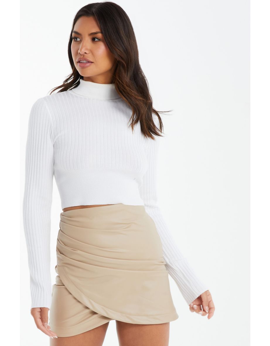 Quiz cheap leather skirt