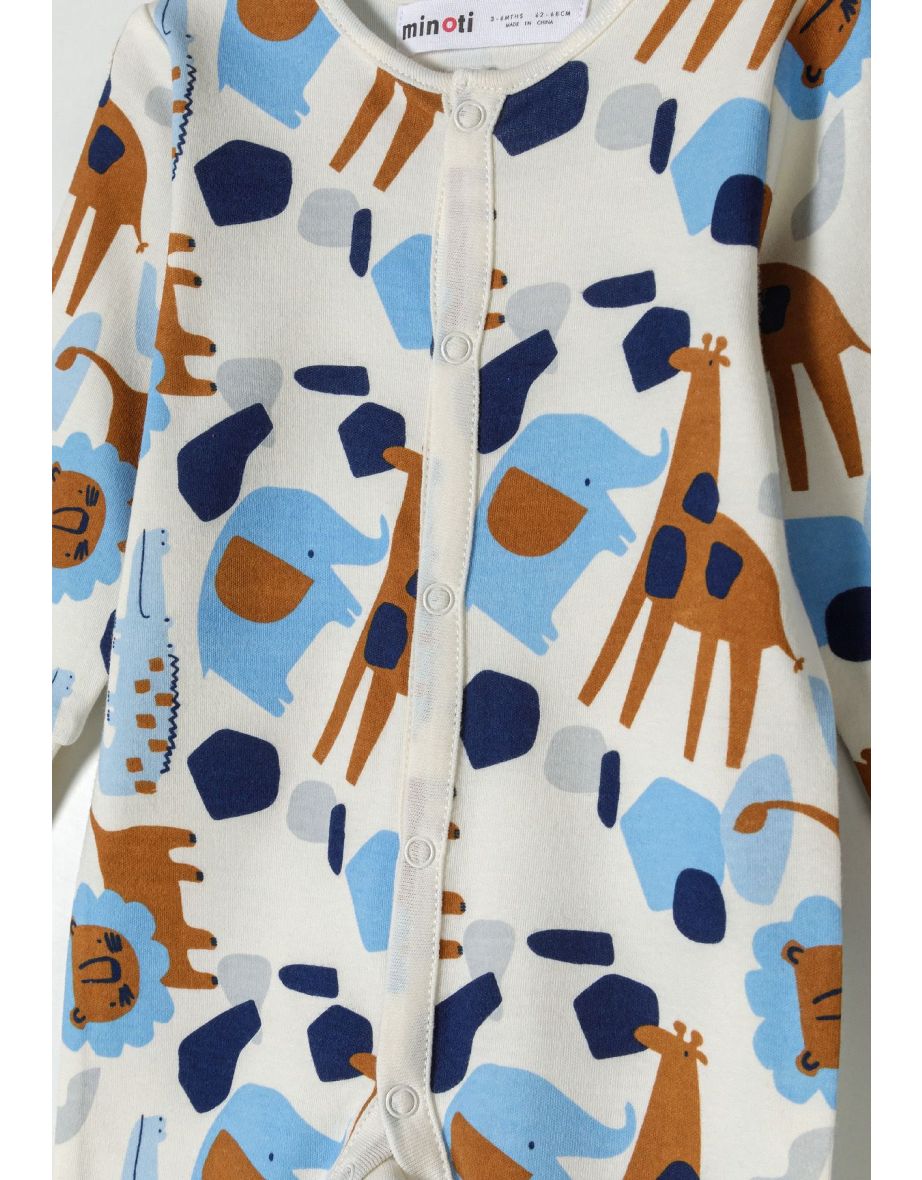 Boys 4 Pack Long Sleeve Sleepsuits - 8