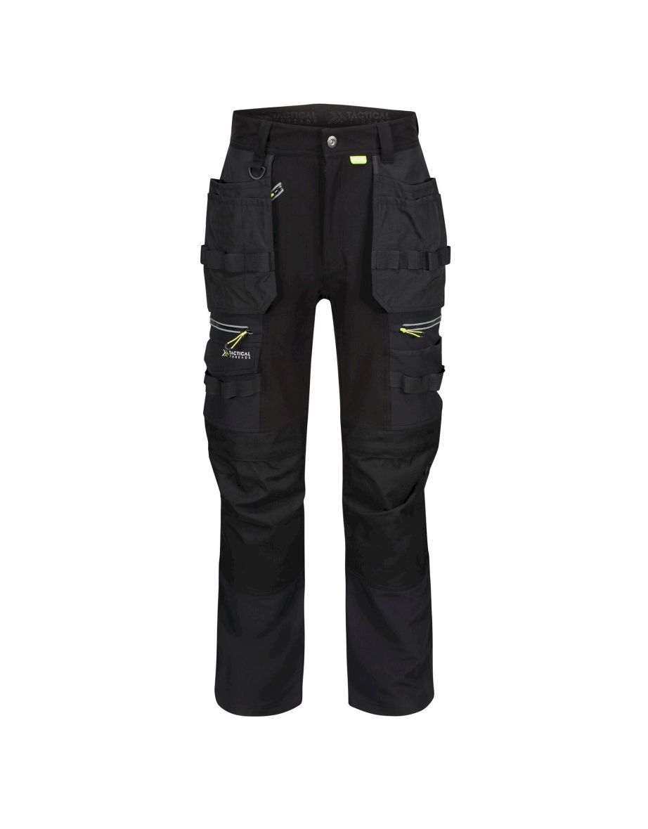 Regatta Mens Infiltrate Softshell Stretch Work Trousers - Black