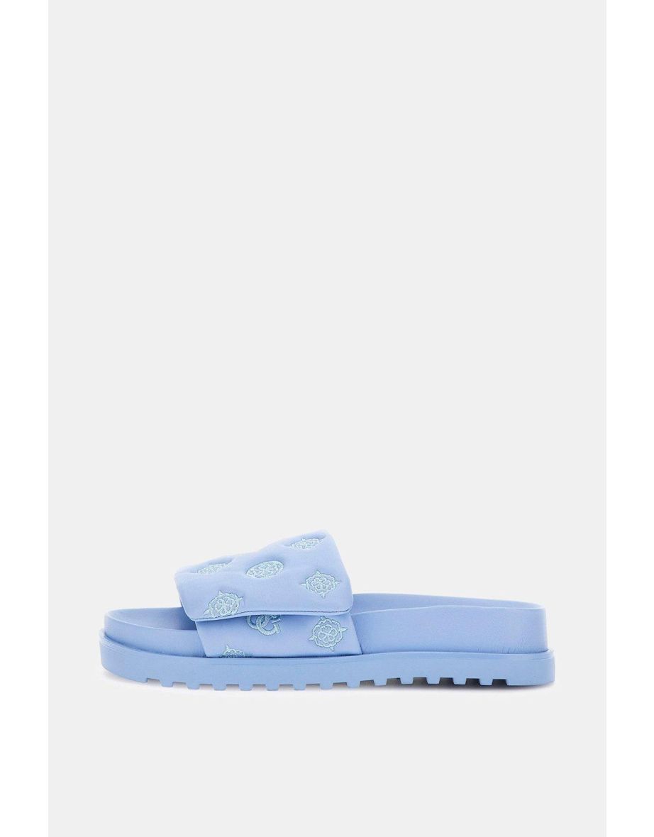 Fabio Cushioned Slide Blue - 2