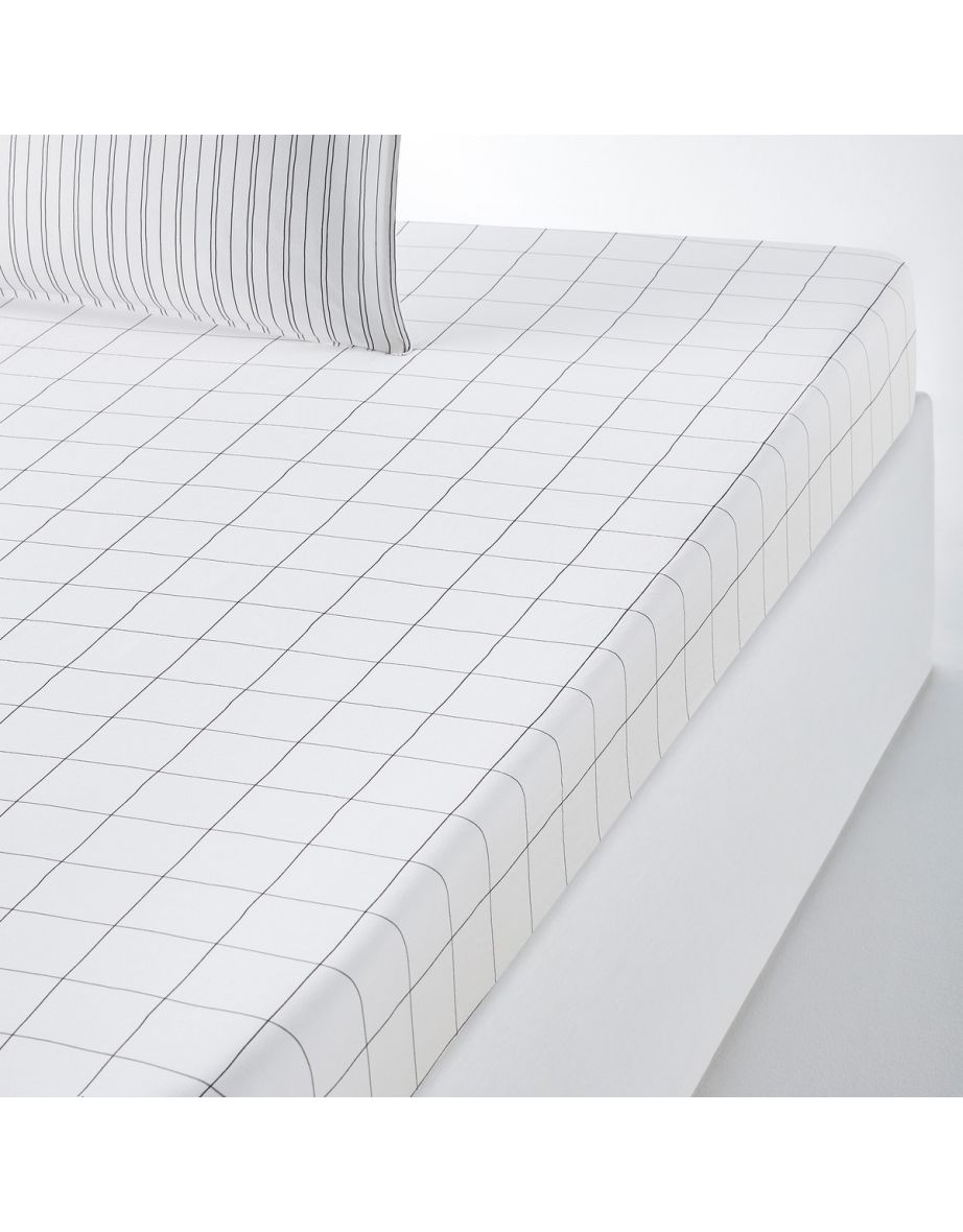 Monille Washed Cotton Fitted Sheet